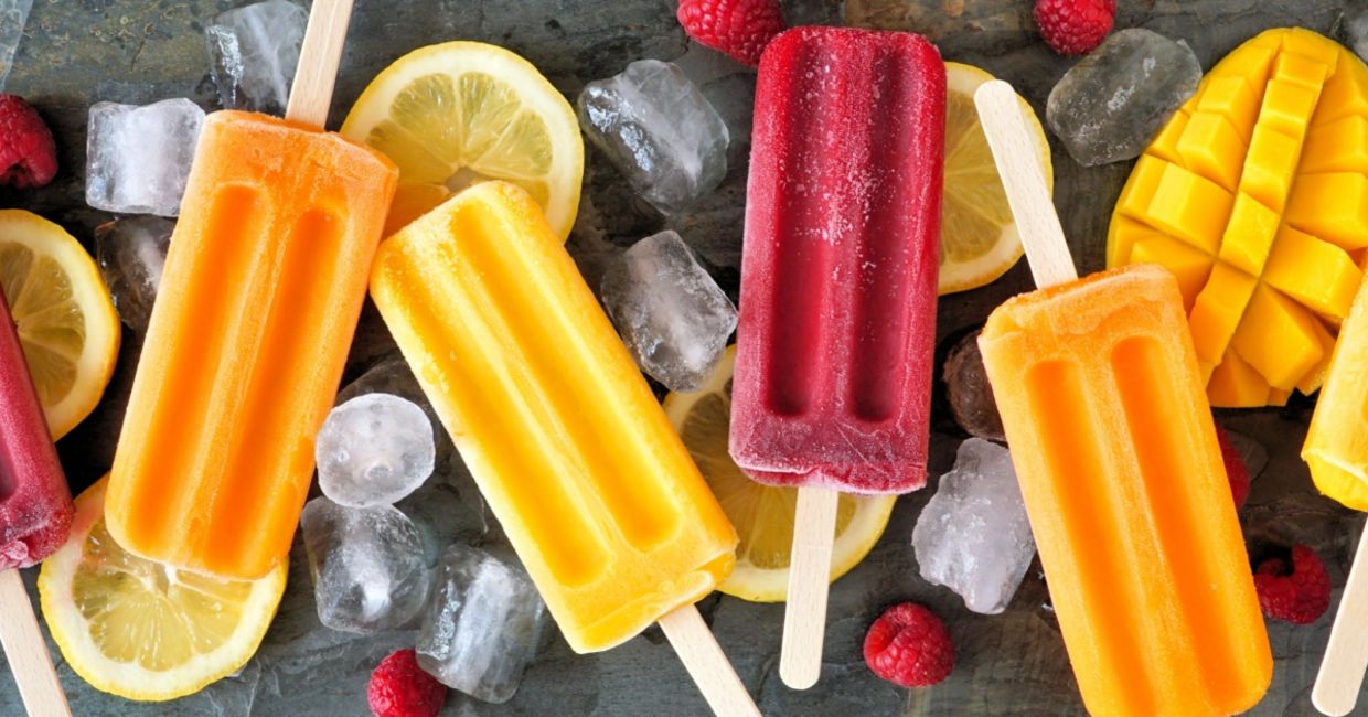 Refreshing and hydrating popsicles.