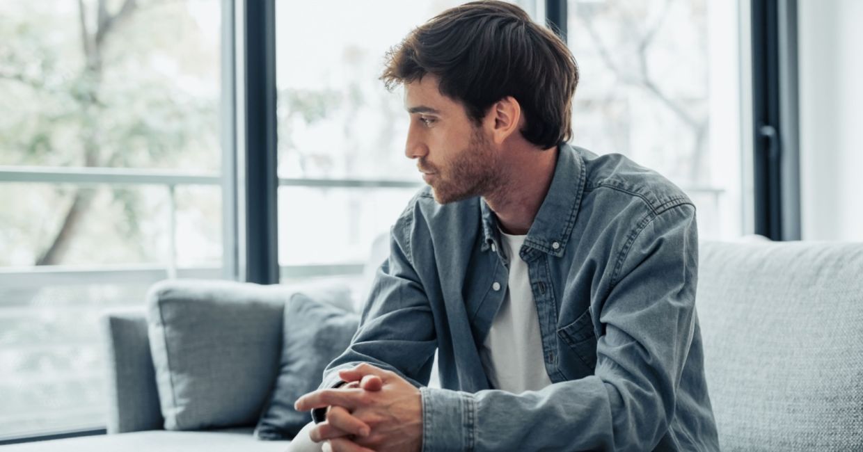 Thinking about an important decision.