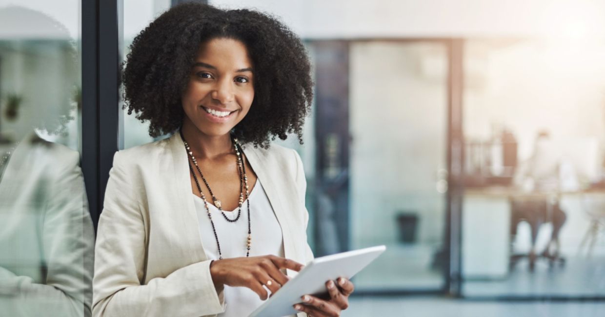 A confident and authentic woman.