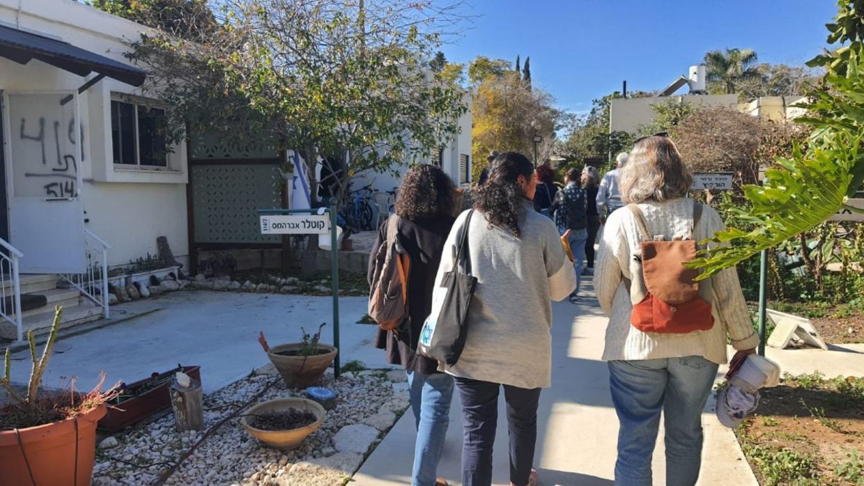 Volunteers in a kibbutz in Southern Israel.