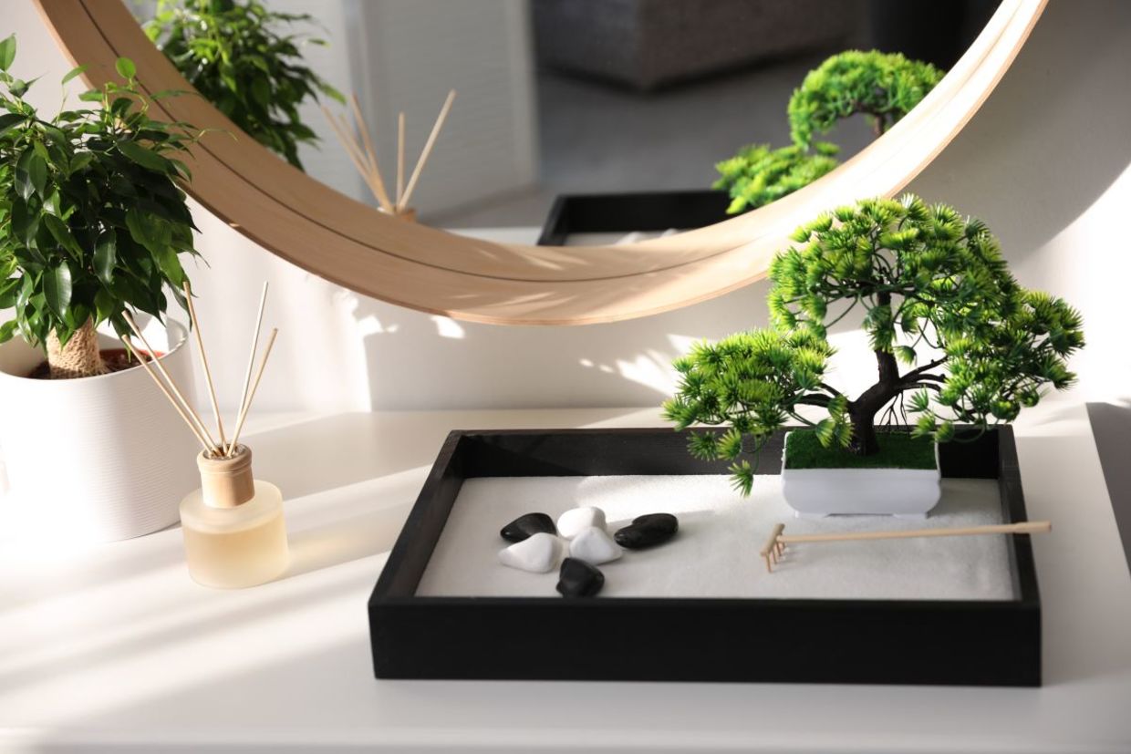 Zen inspired home decor.