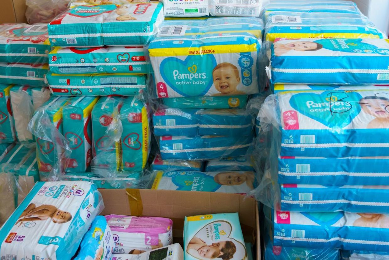 Donate diapers to families that need a helping hand.