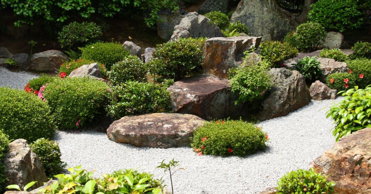 Japanese Zen garden.
