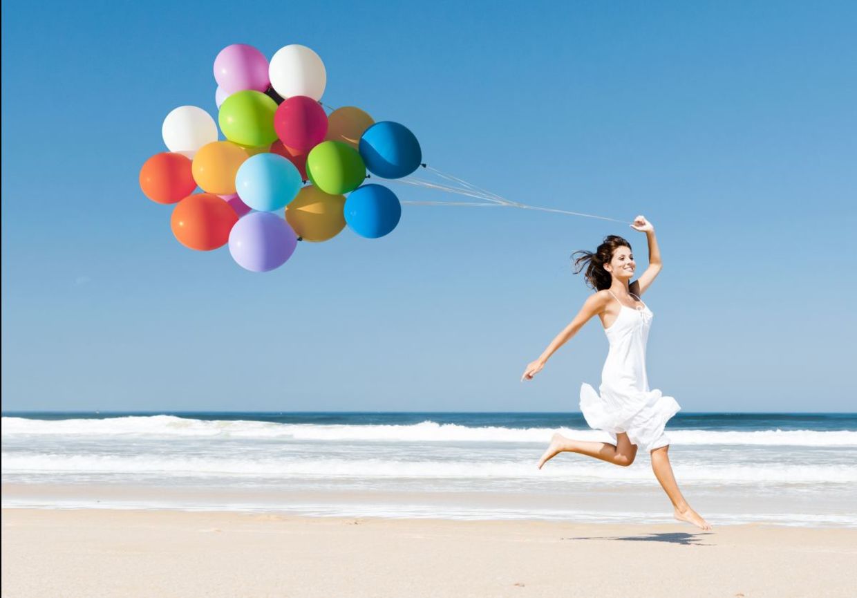 A happy self-assured woman.