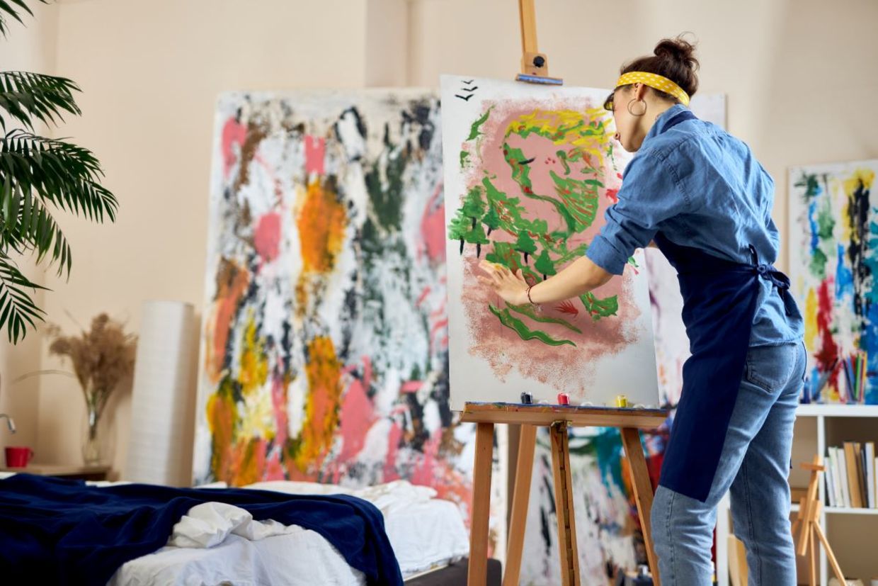 Painting and other artistic expression can make you happier.