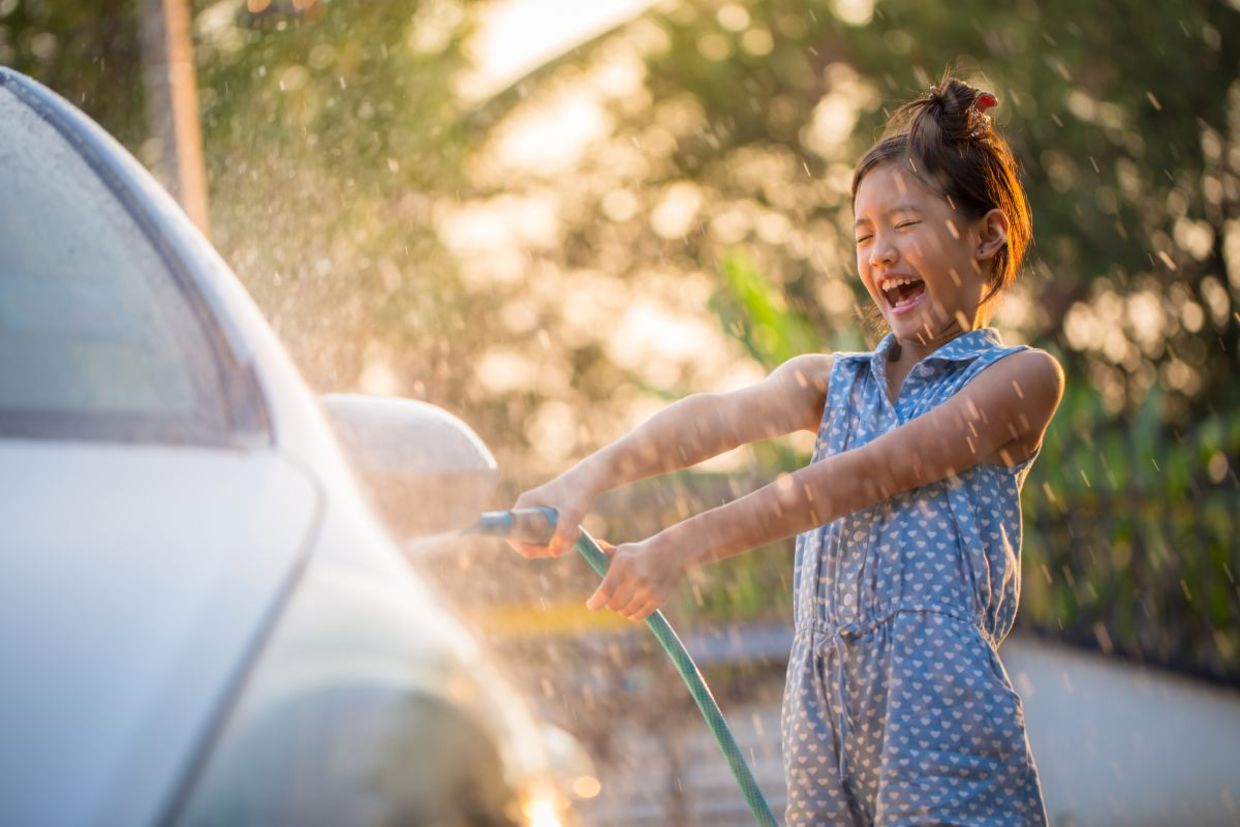 Wash your mom's car for Mother's Day.
