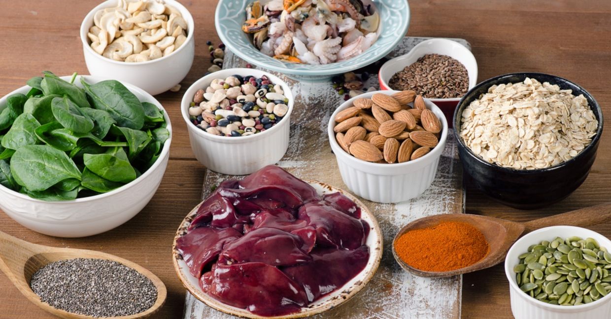 Foods that contain manganese.