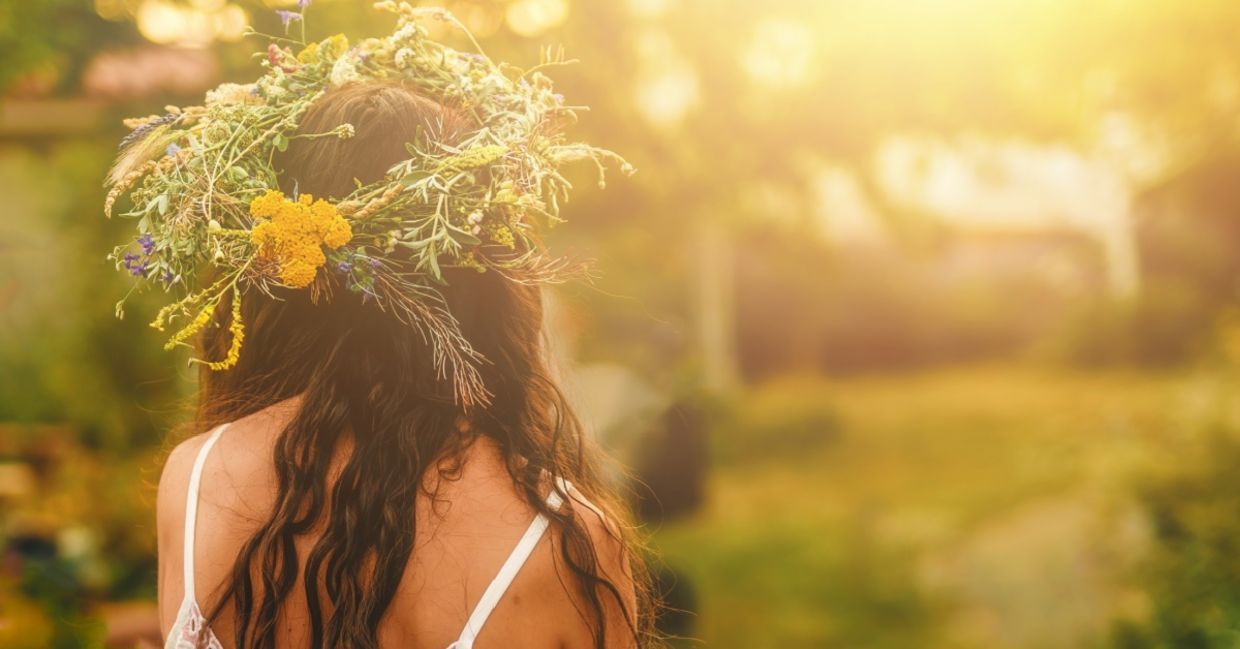 Celebrating the summer solstice.