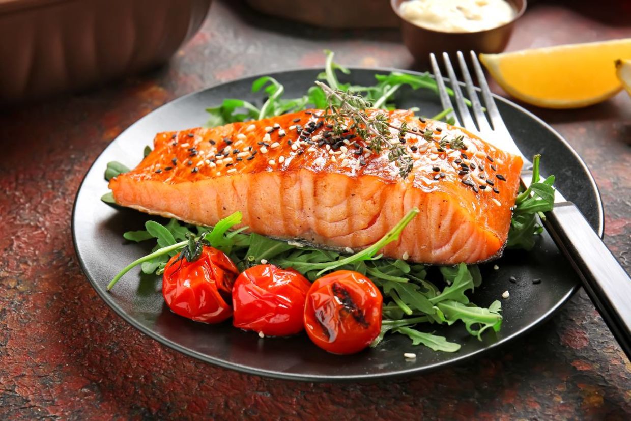 Salmon is very good for your physical and mental health.