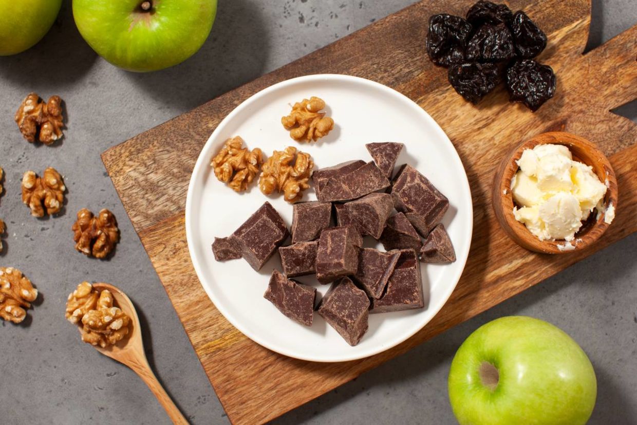 Dark chocolate helps to reduce stress and anxiety.