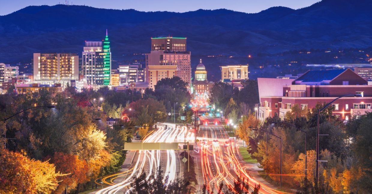 Boise Idaho city skyline.