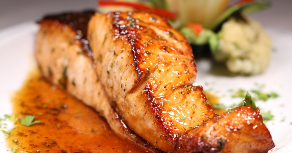 Salmon is a super healthy food.