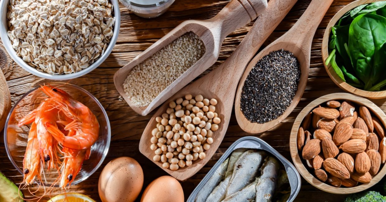 Foods rich in calcium.