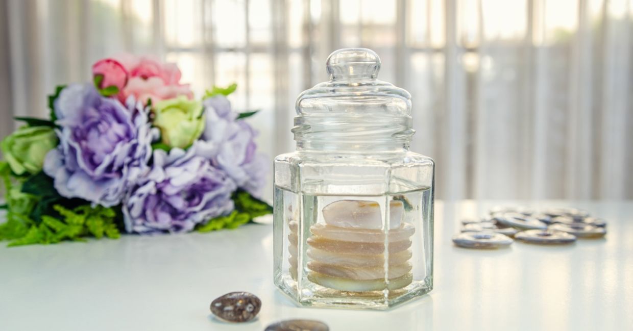 Crystal elixir used for healing.