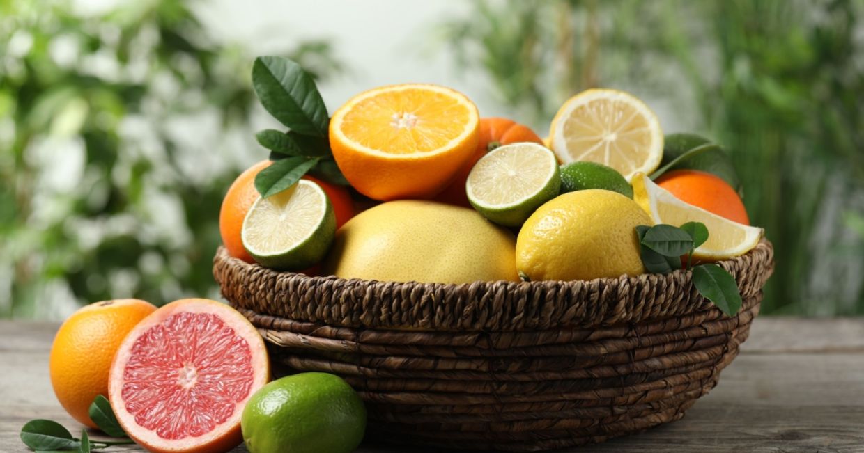 Fresh nutrient rich citrus food.