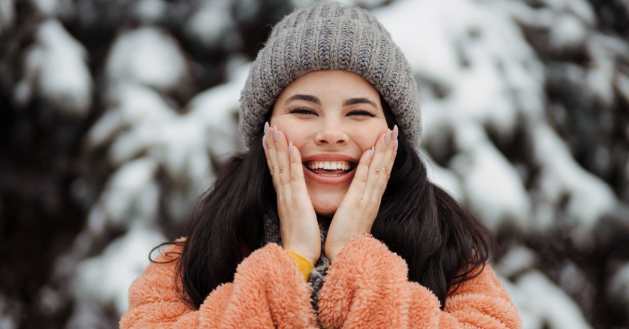 Healthy skin during the winter.