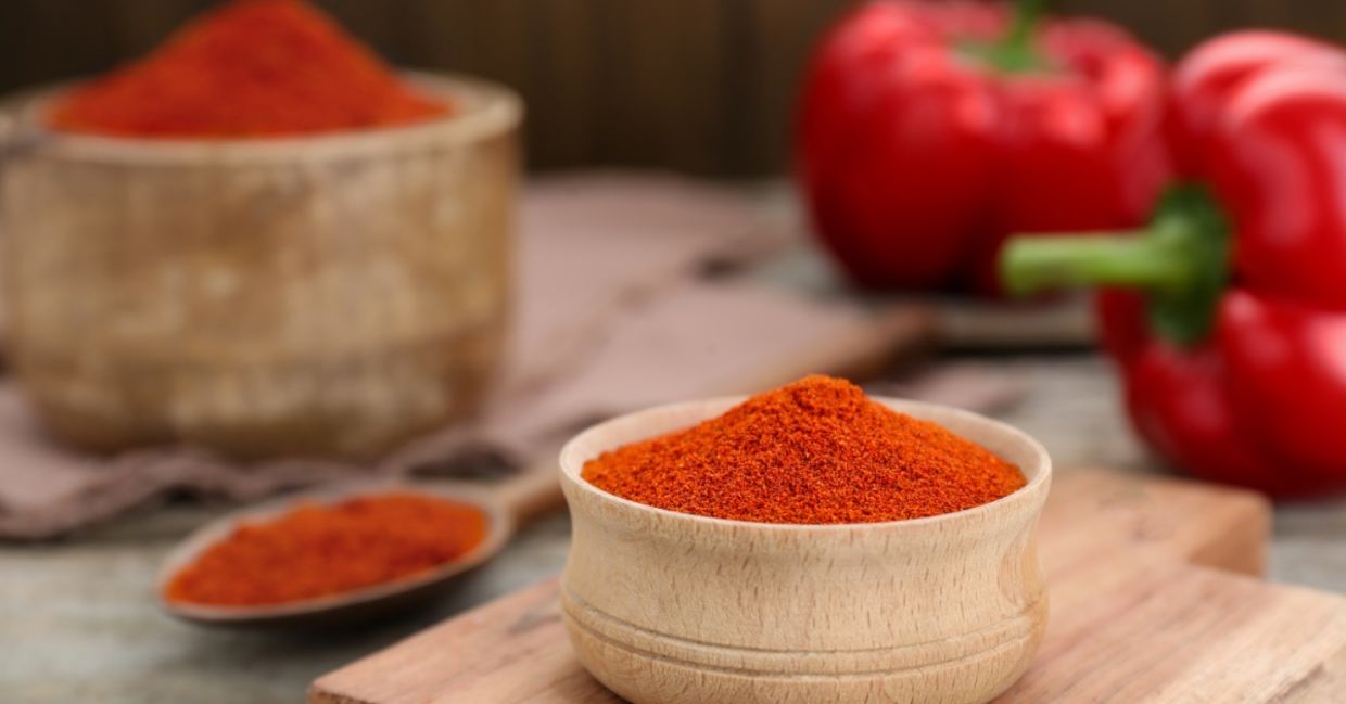 Paprika powder.